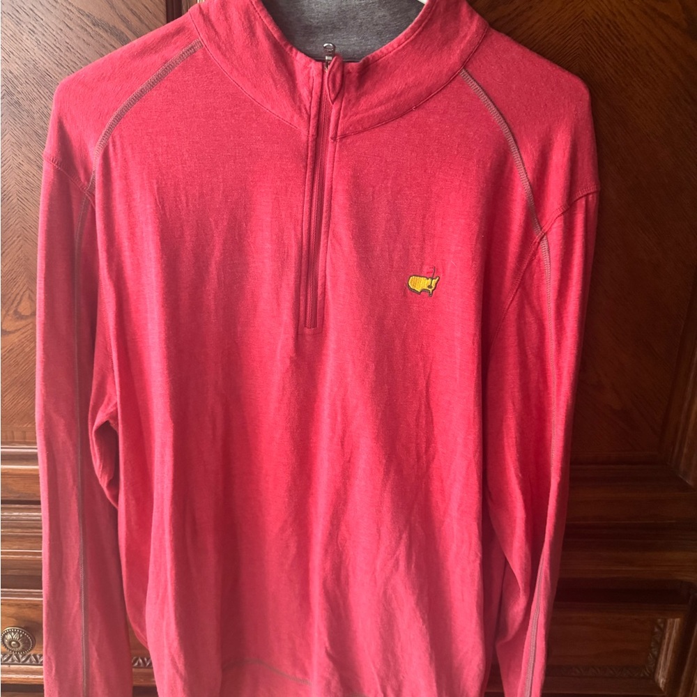 Masters Tech Salmon 1/4 zip Pullover